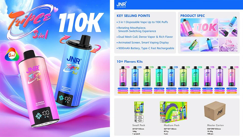 Jnr Triple 3 in 1 110K Vape high quality